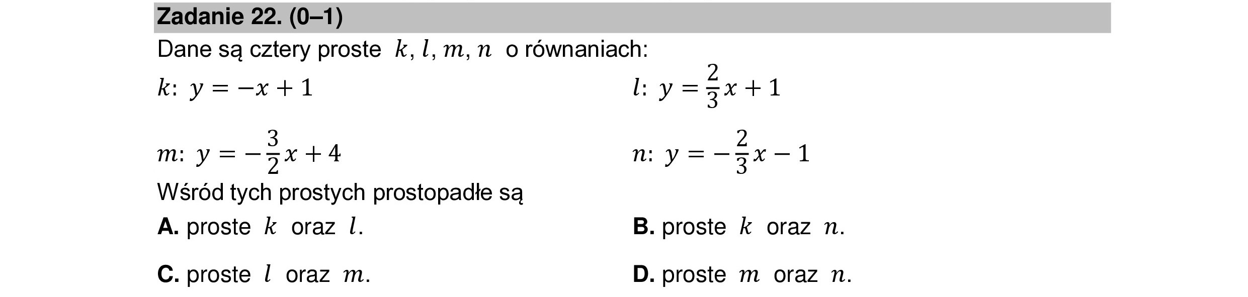 MATEMATYKA 2022 MAJ MATURA PODSTAWOWA ZADANIE 22