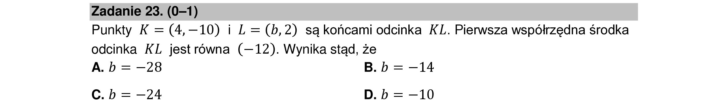 MATEMATYKA 2022 MAJ MATURA PODSTAWOWA ZADANIE 23