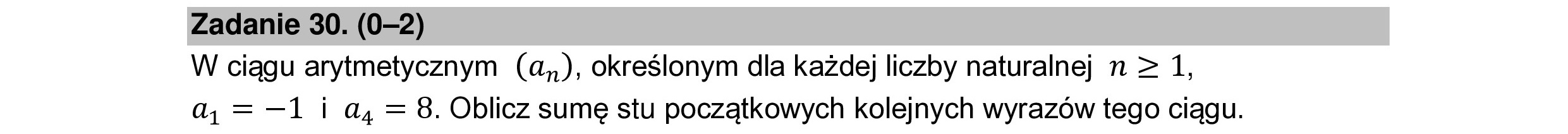 MATEMATYKA 2022 MAJ MATURA PODSTAWOWA ZADANIE 30