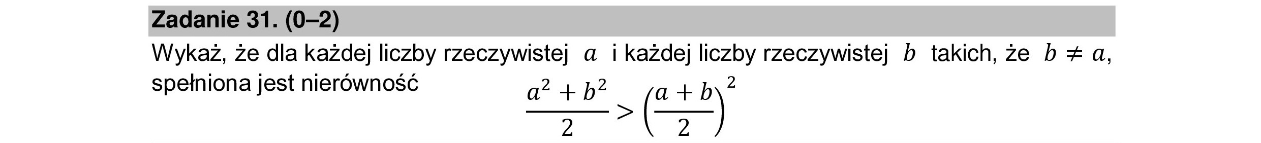 MATEMATYKA 2022 MAJ MATURA PODSTAWOWA ZADANIE 31