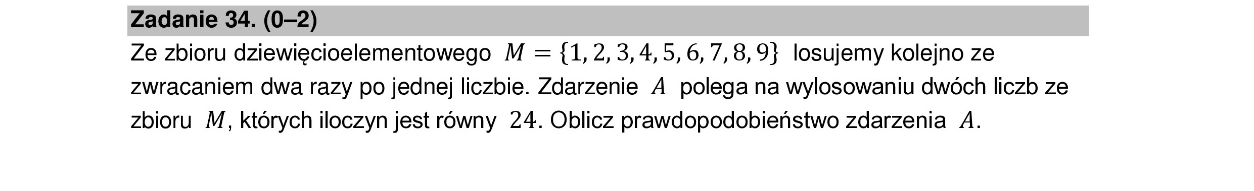 MATEMATYKA 2022 MAJ MATURA PODSTAWOWA ZADANIE 33