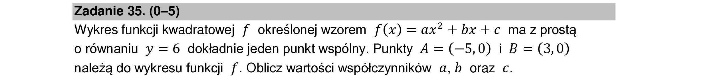 MATEMATYKA 2022 MAJ MATURA PODSTAWOWA ZADANIE 34