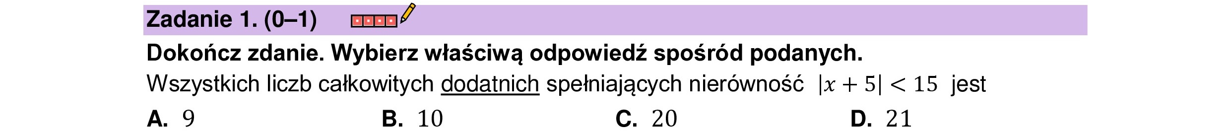 MATEMATYKA 2023 CZERWIEC MATURA PODSTAWOWA ZADANIE 1