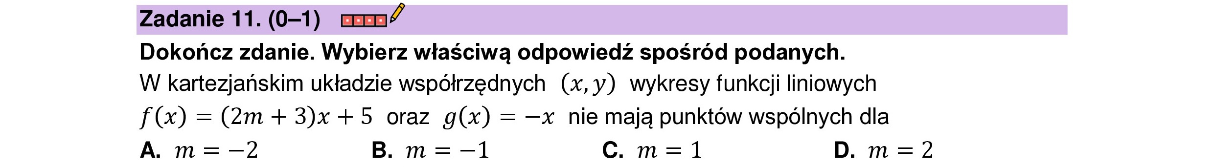MATEMATYKA 2023 CZERWIEC MATURA PODSTAWOWA ZADANIE 11