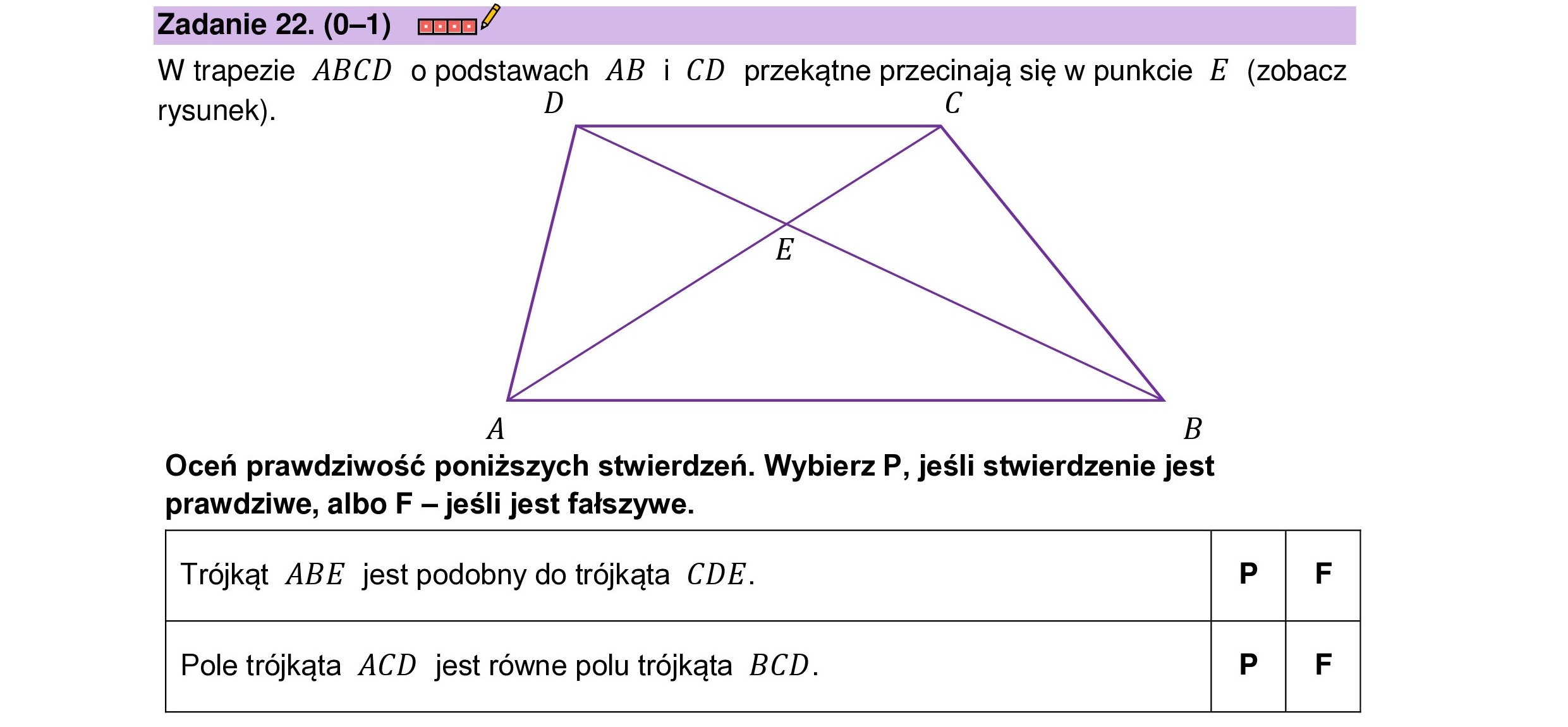 MATEMATYKA 2023 CZERWIEC MATURA PODSTAWOWA ZADANIE 22