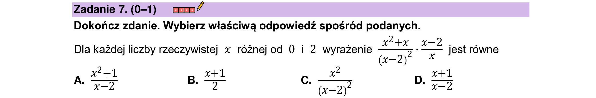 MATEMATYKA 2023 CZERWIEC MATURA PODSTAWOWA ZADANIE 7