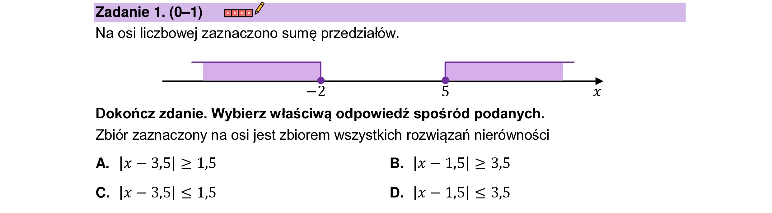 MATEMATYKA 2023 MAJ MATURA PODSTAWOWA ZADANIE 1