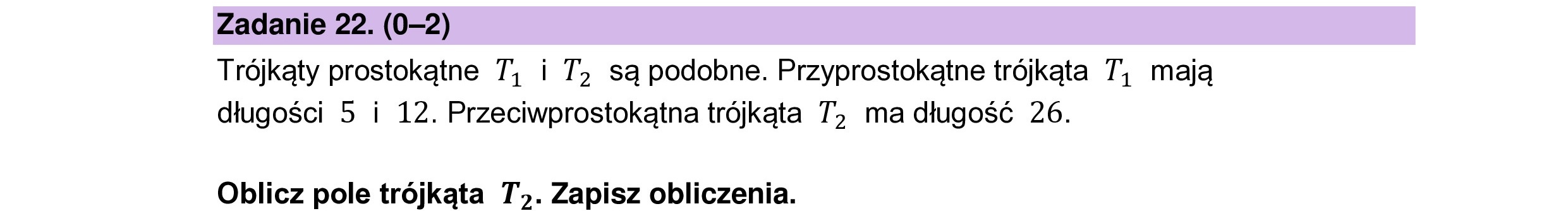 MATEMATYKA 2023 MAJ MATURA PODSTAWOWA ZADANIE 22