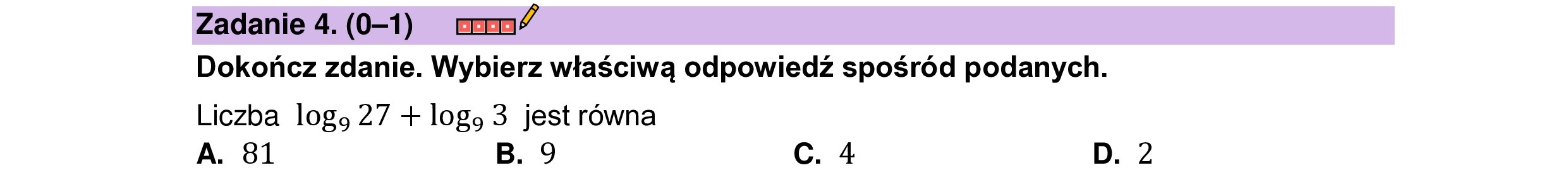 MATEMATYKA 2023 MAJ MATURA PODSTAWOWA ZADANIE 4