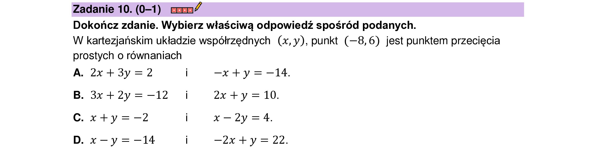 MATEMATYKA 2023 SIERPIEN POPRAWKOWA PODSTAWOWA ZADANIE 10