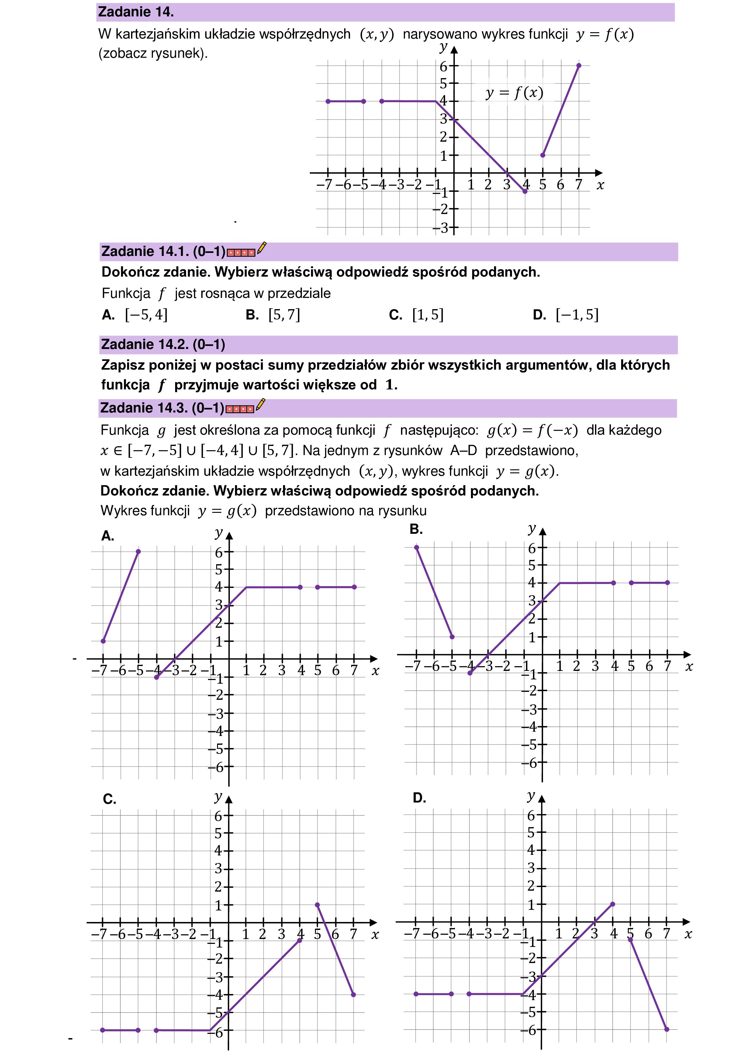MATEMATYKA 2023 SIERPIEN POPRAWKOWA PODSTAWOWA ZADANIE 14