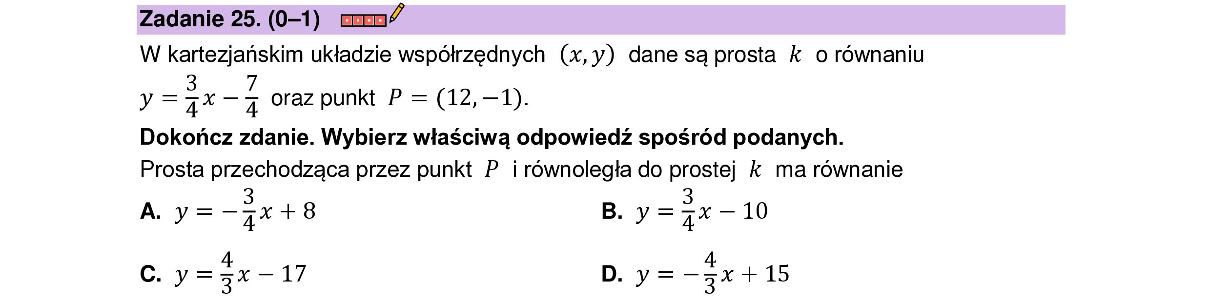 MATEMATYKA 2023 SIERPIEN POPRAWKOWA PODSTAWOWA ZADANIE 25