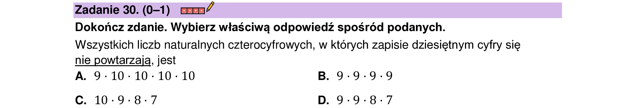 MATEMATYKA 2023 SIERPIEN POPRAWKOWA PODSTAWOWA ZADANIE 30