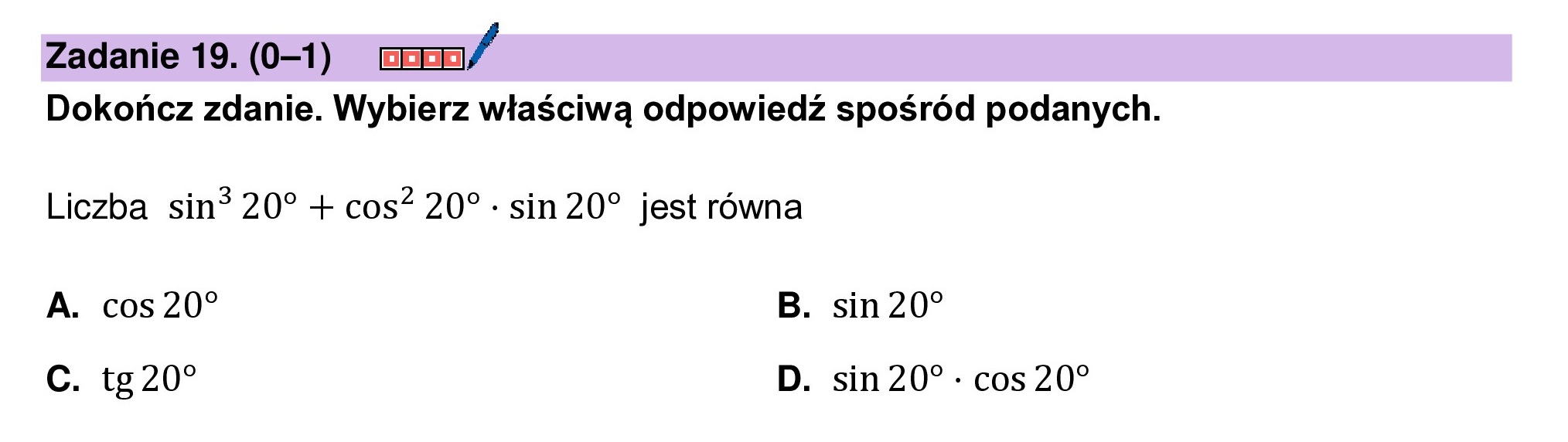 MATEMATYKA 2024 MAJ MATURA PODSTAWOWA ZADANIE 19