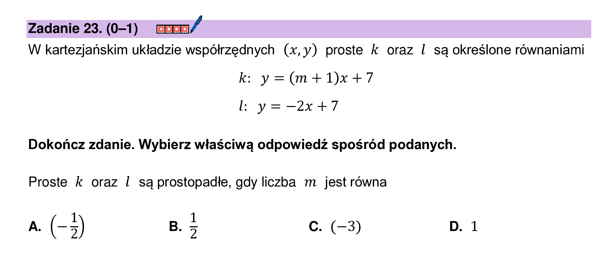 MATEMATYKA 2024 MAJ MATURA PODSTAWOWA ZADANIE 23