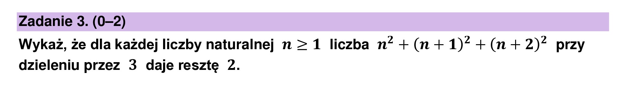 MATEMATYKA 2024 MAJ MATURA PODSTAWOWA ZADANIE 3