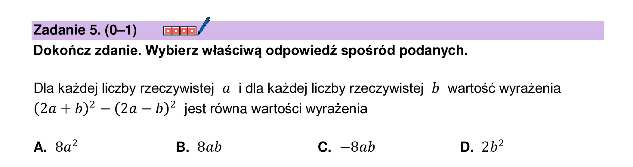 MATEMATYKA 2024 MAJ MATURA PODSTAWOWA ZADANIE 5