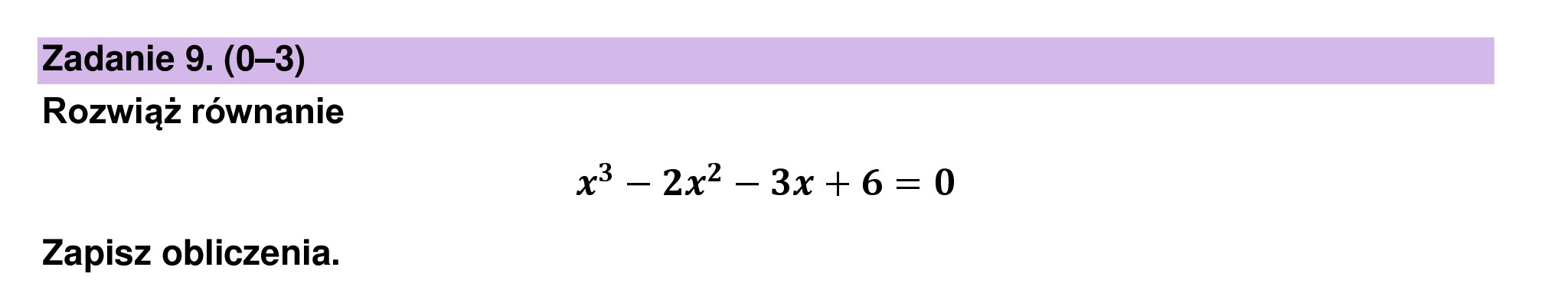 MATEMATYKA 2024 MAJ MATURA PODSTAWOWA ZADANIE 9