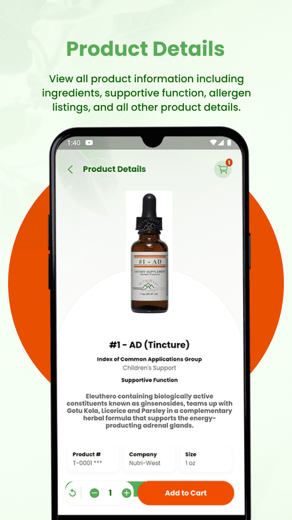 Nutri-west Android screenshot 3