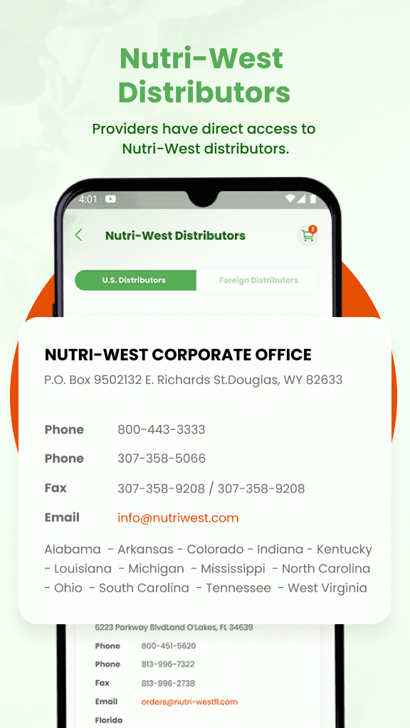 Nutri-west Android screenshot 9