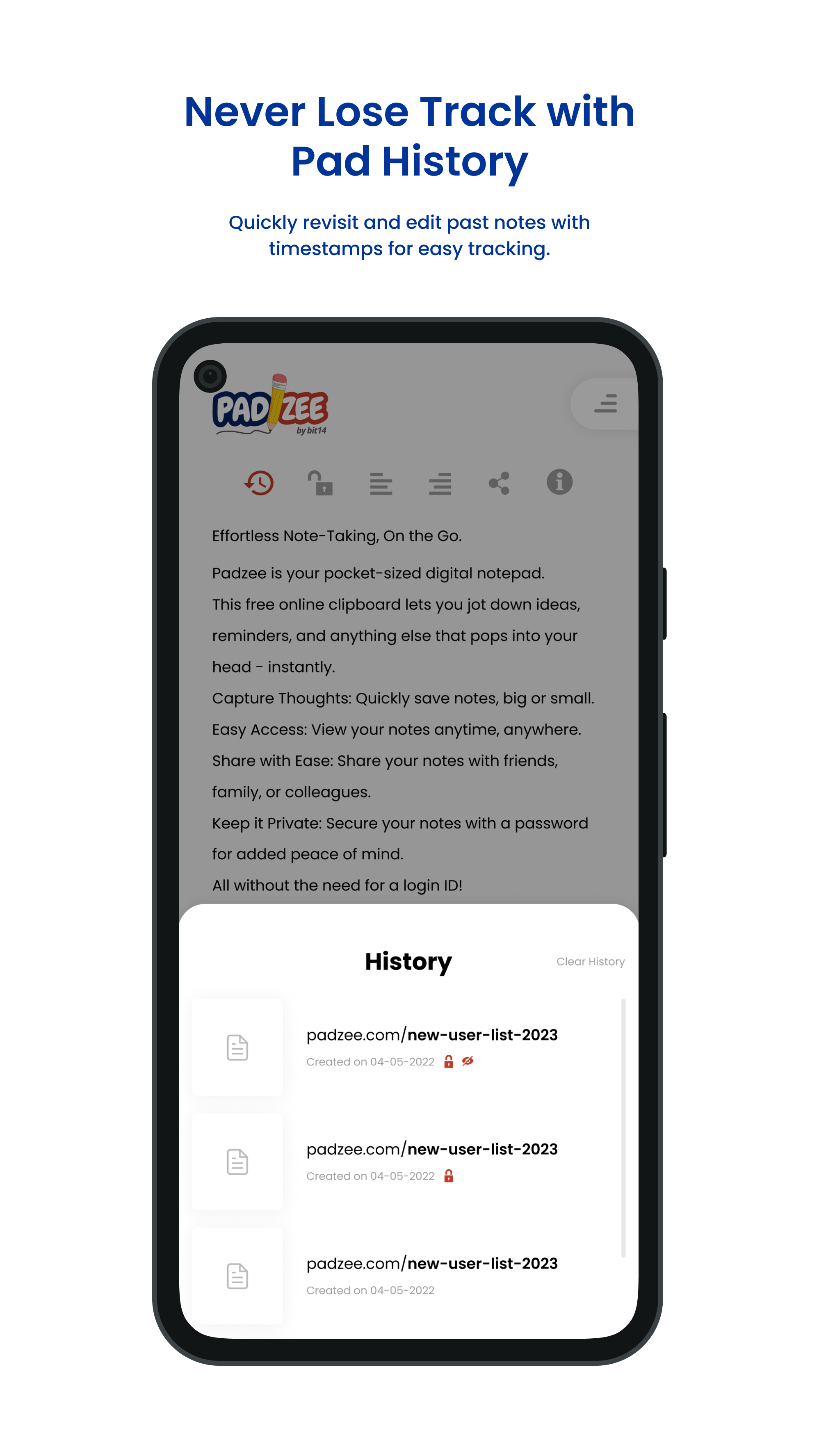 Padzee - Online Clipboard Android screenshot 4