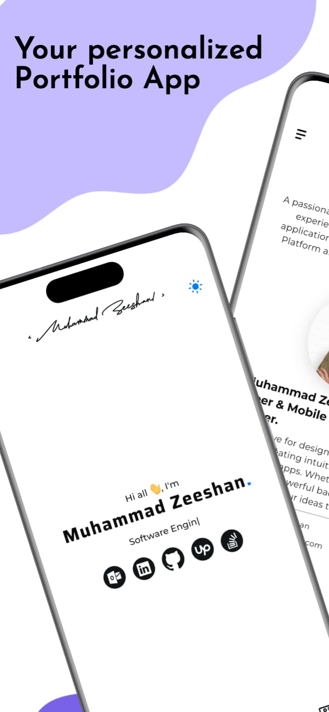 Portfolio App Android screenshot 1