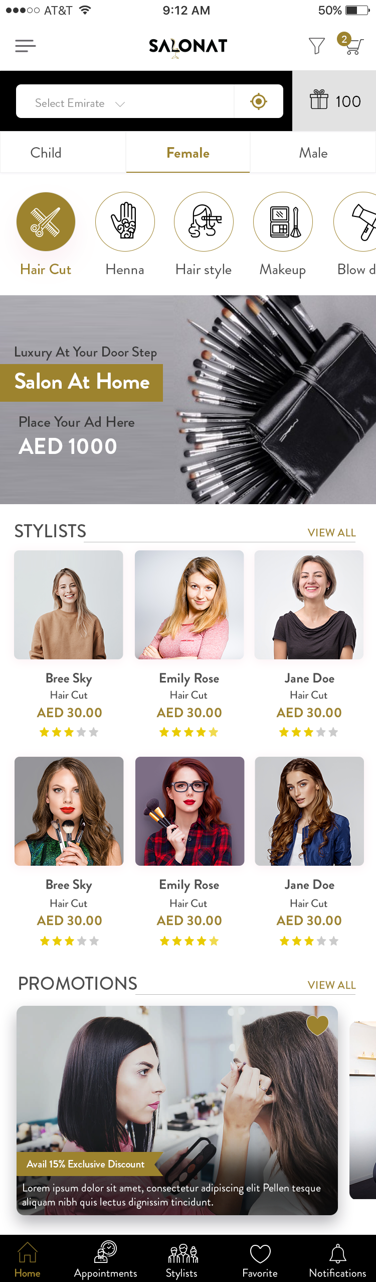 Salonat - Online Beauty Home Service Android screenshot 2