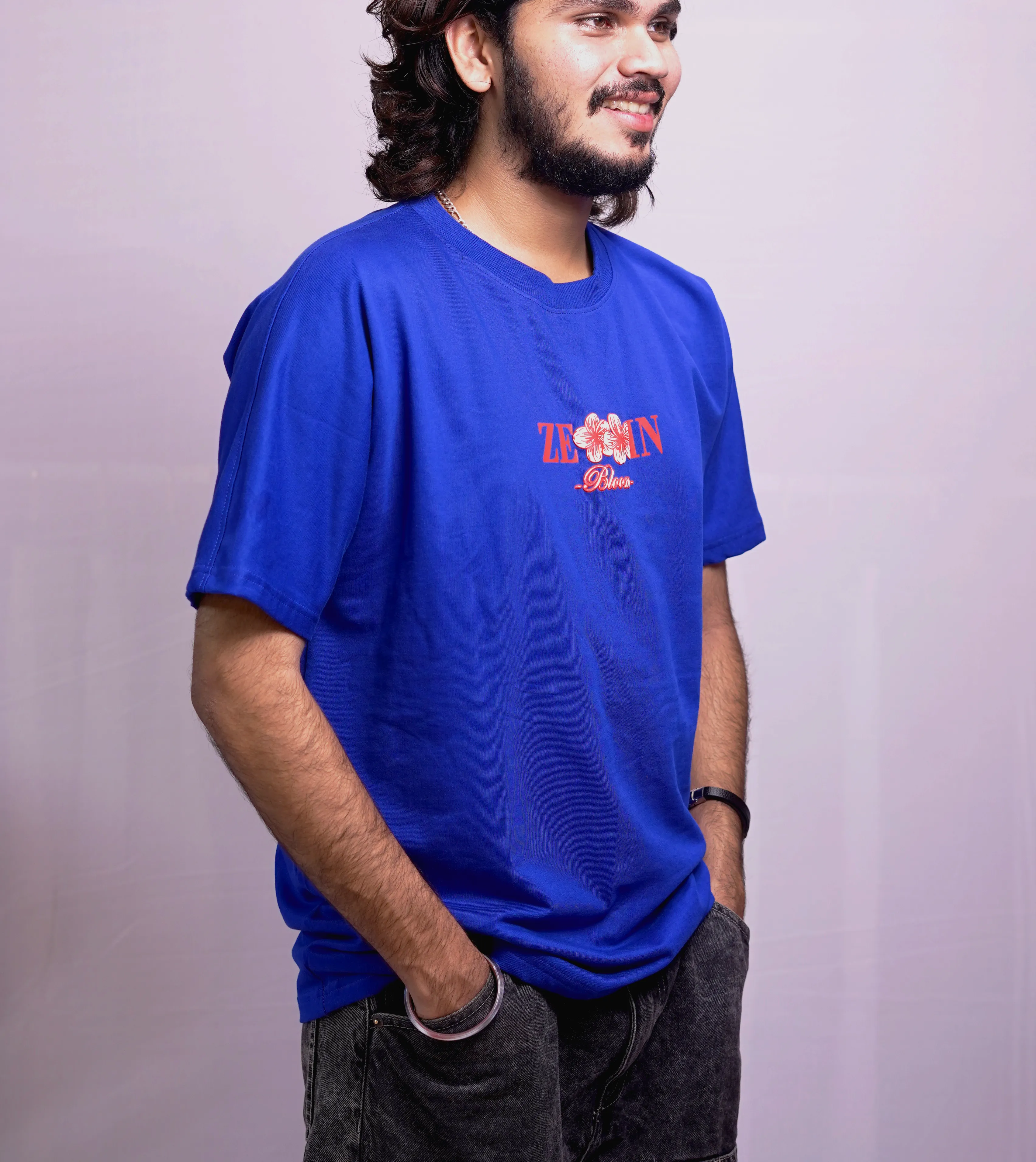 bloom royal blue tshirt