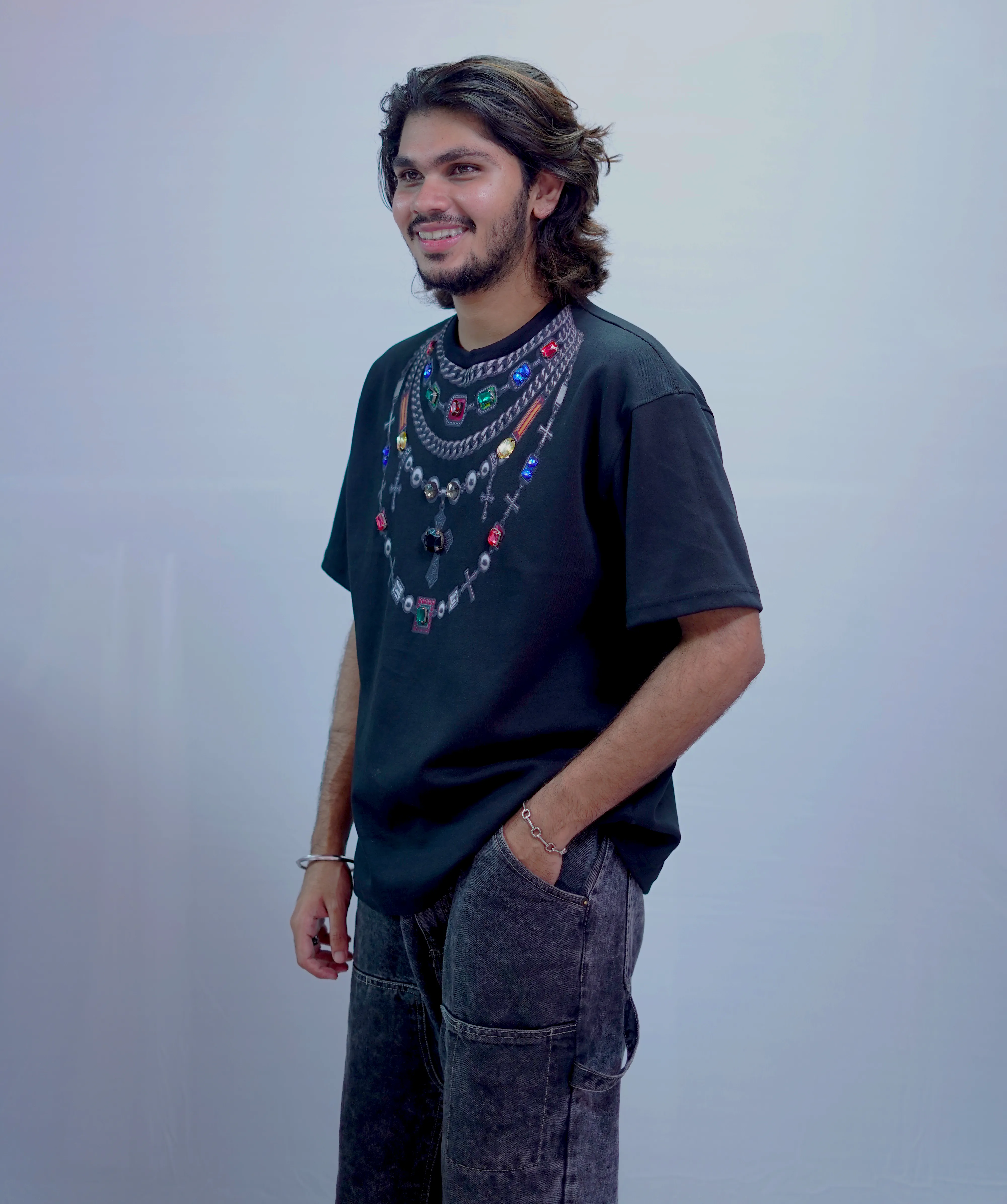 CHROMEHEART BLACK AARI TEES