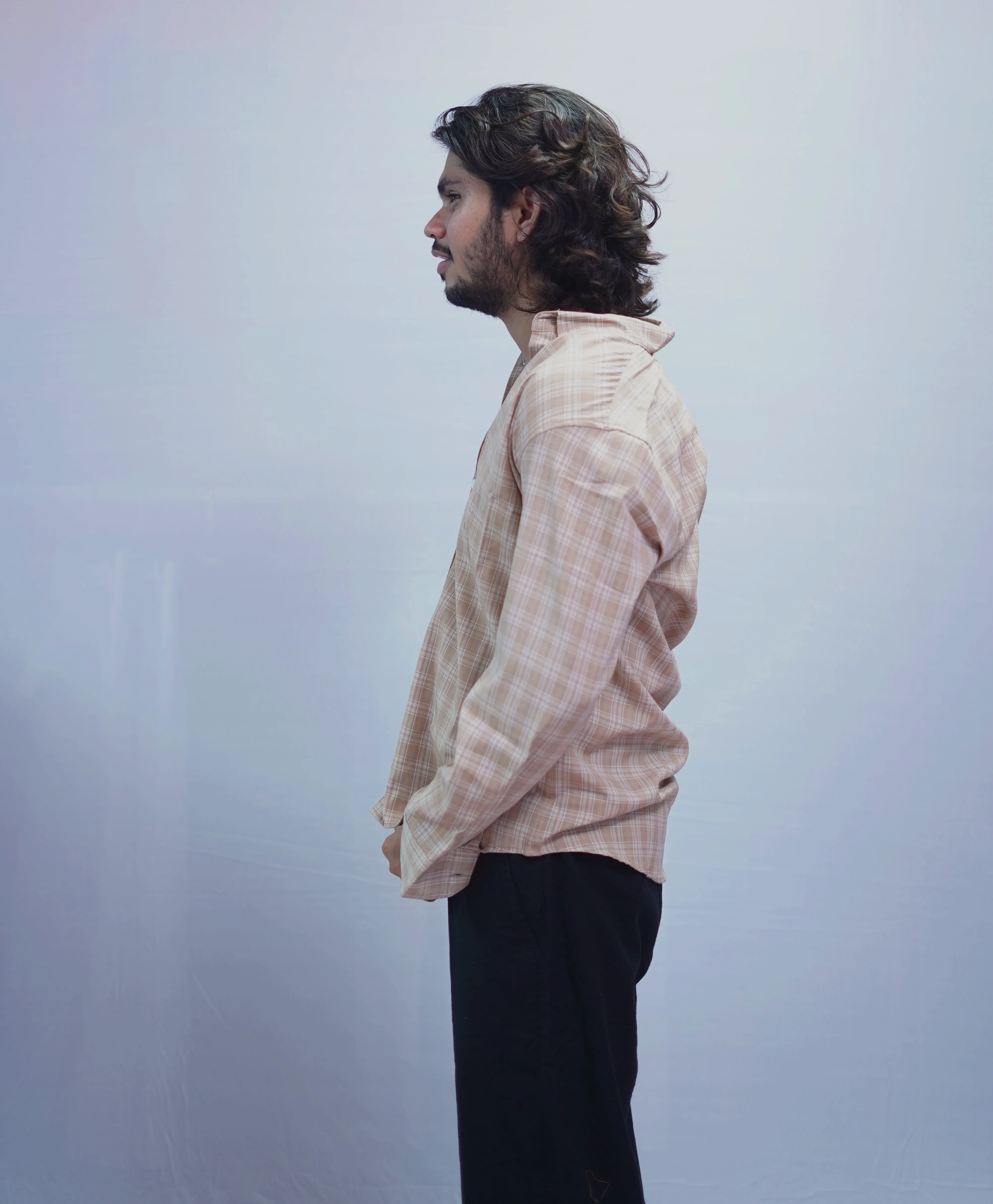 IR CHECKS BEIGE COLOR
