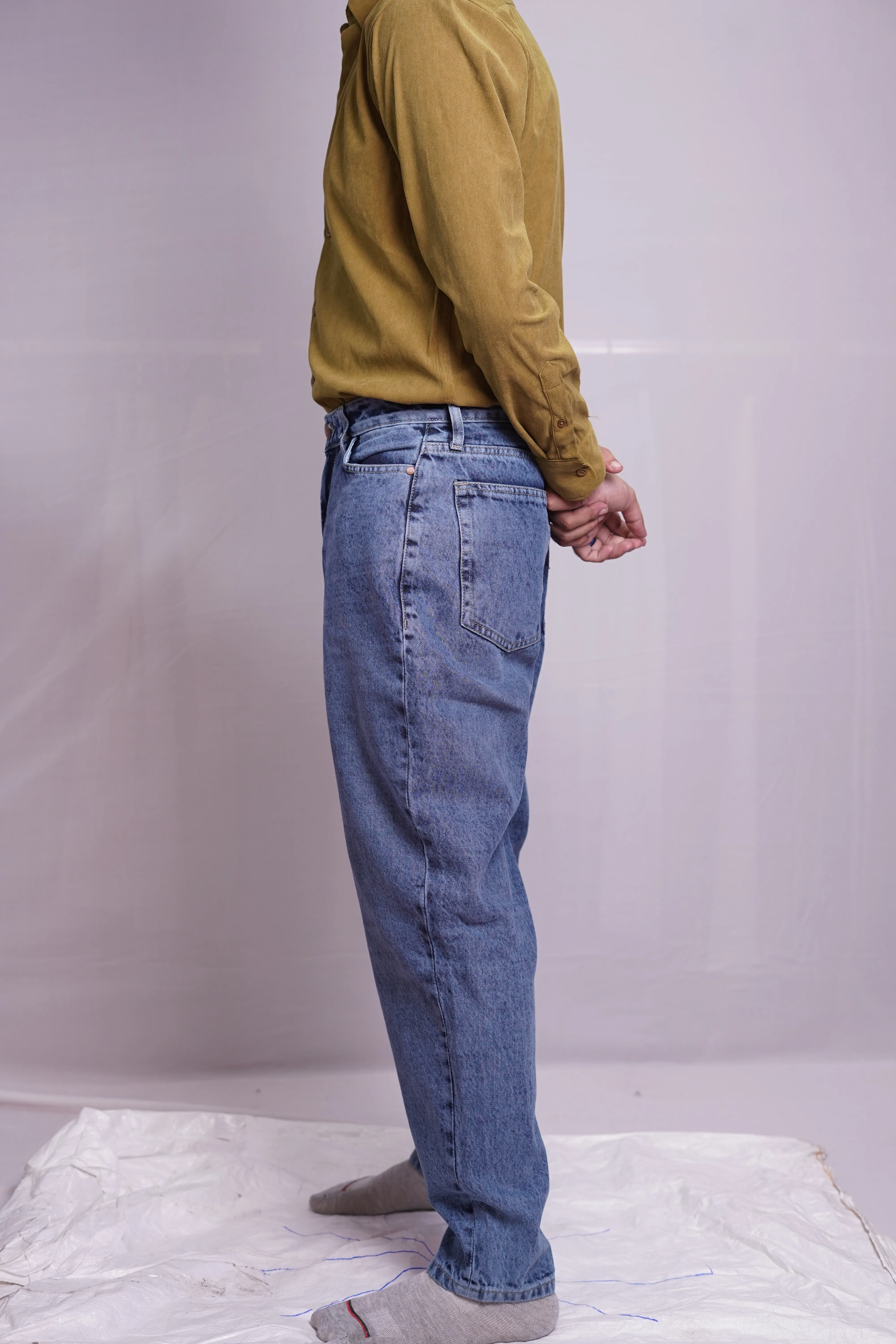 BLUE WASHED MOMFIT DENIM JEAN, photo 3 of 4