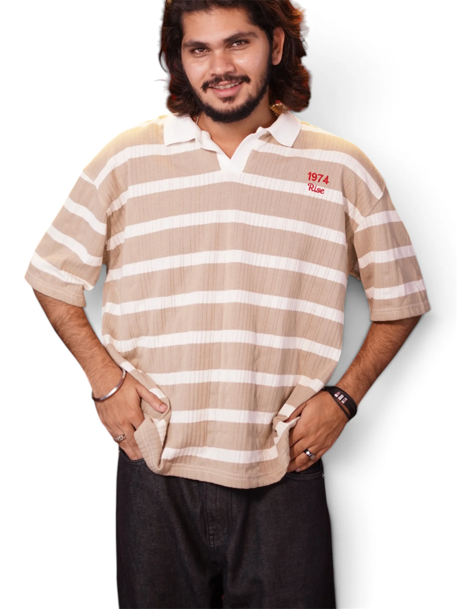 RETRO SANDAL STRIPS POLO TEES