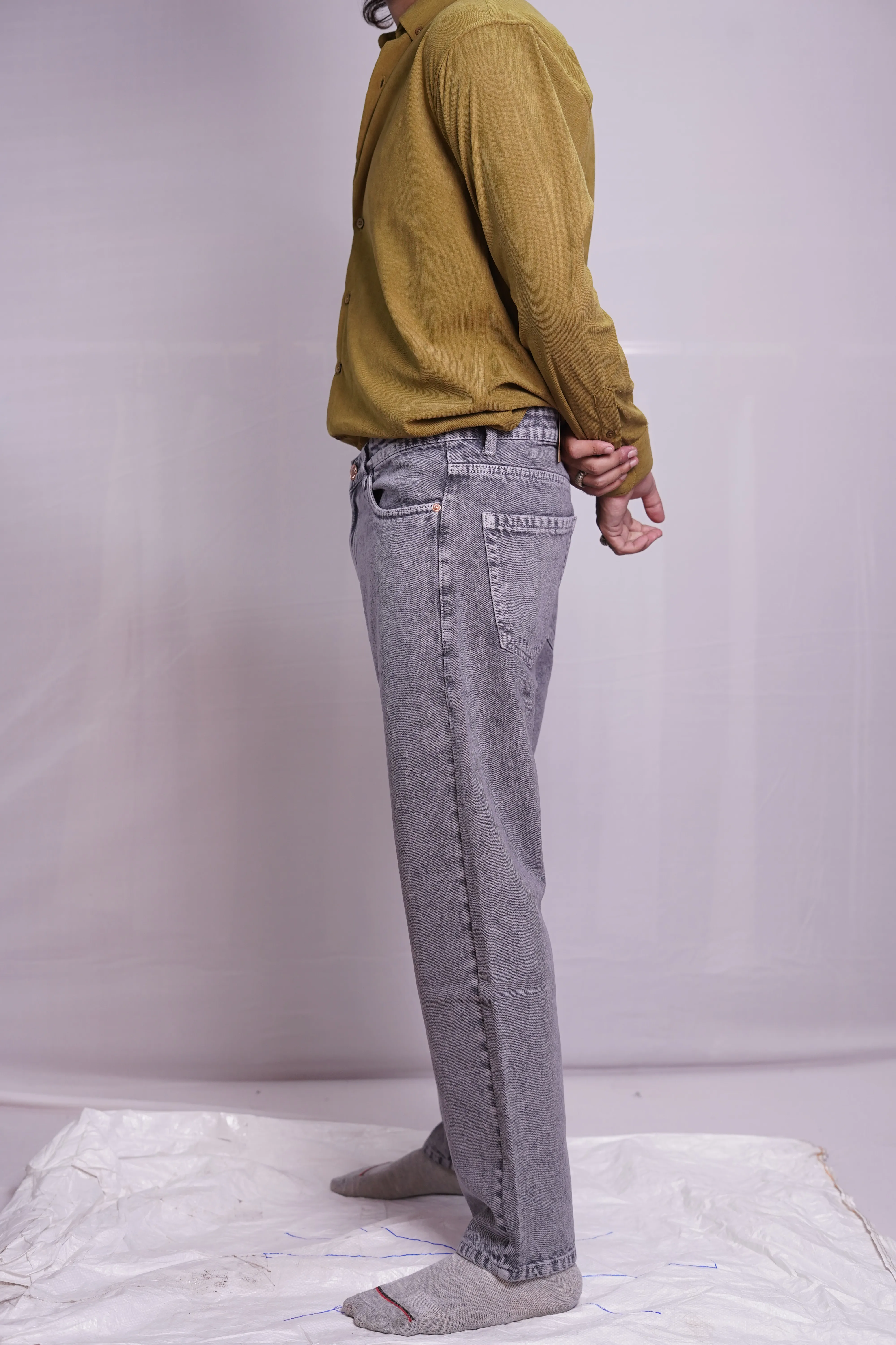 ACID GREY MOMFIT DENIM PANT, photo 3 of 4
