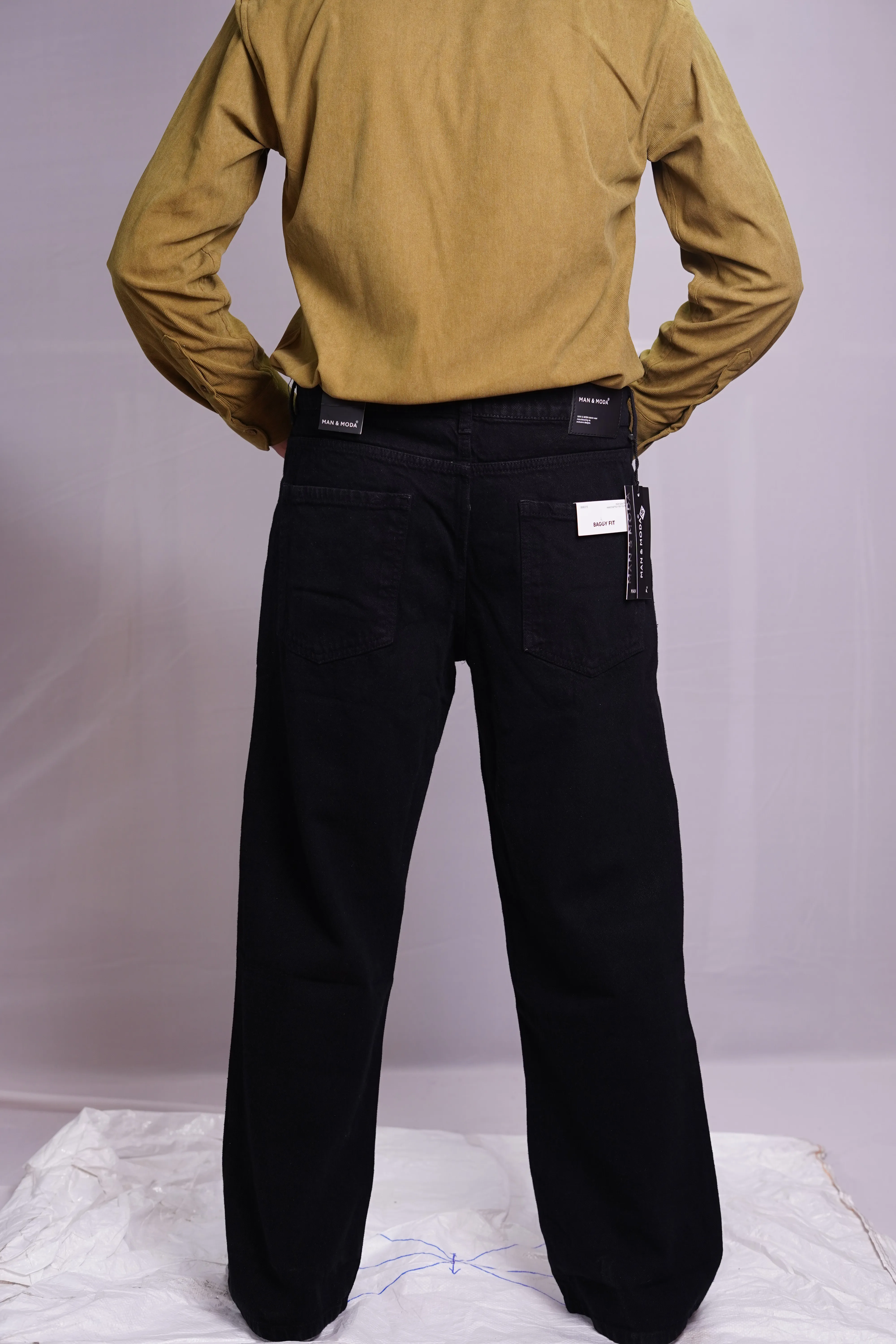 JET BLACK BAGGY DENIM PANT, photo 4 of 4