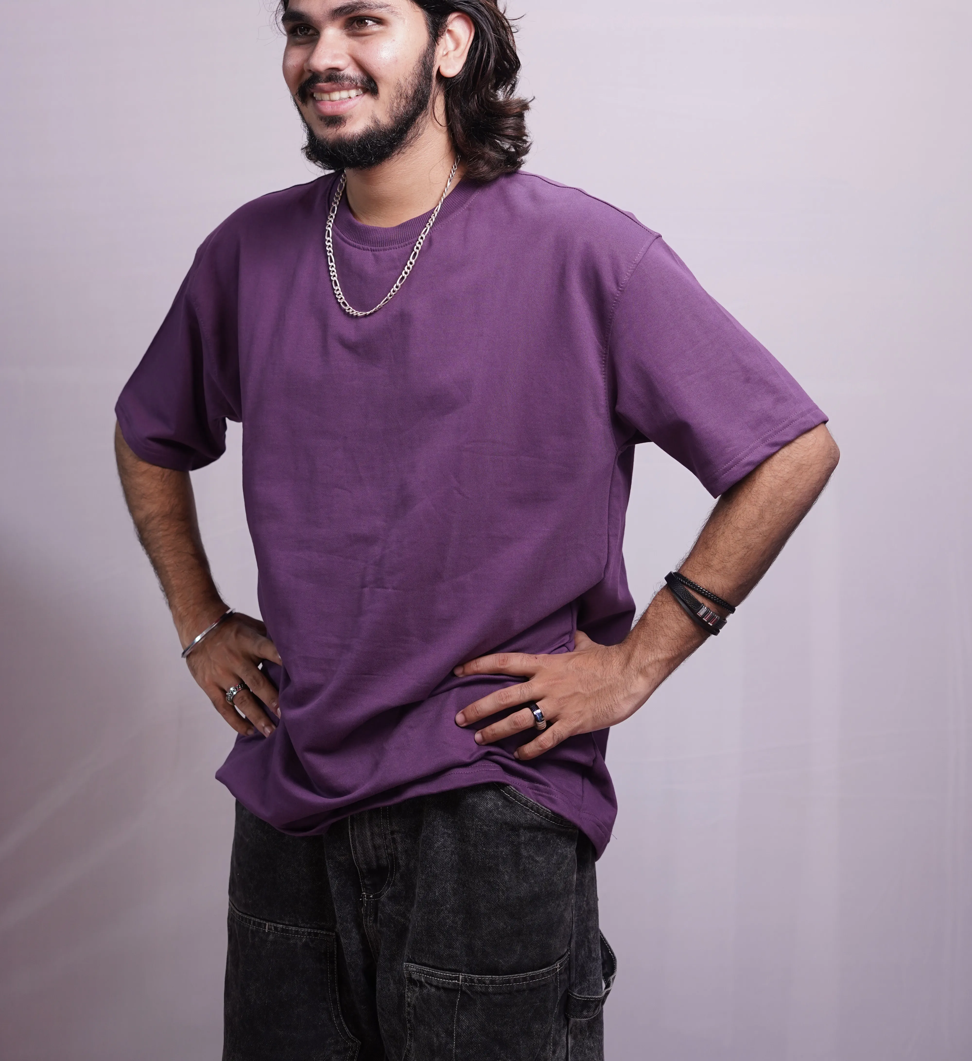 VIOLET PLAIN OVERSIZED, photo 1 of 3