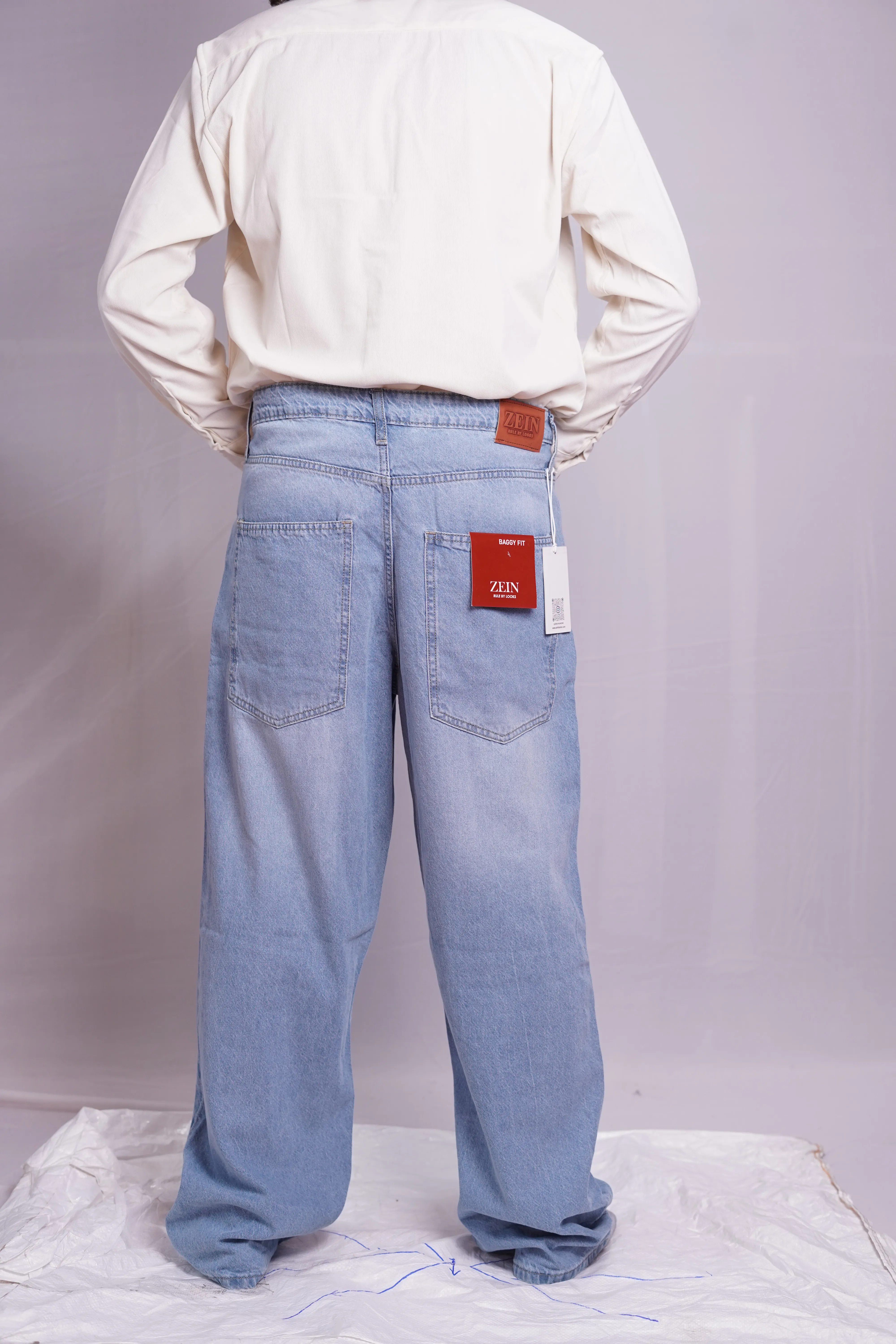 ICE BLUE BAGGY DENIM PANT, photo 4 of 4