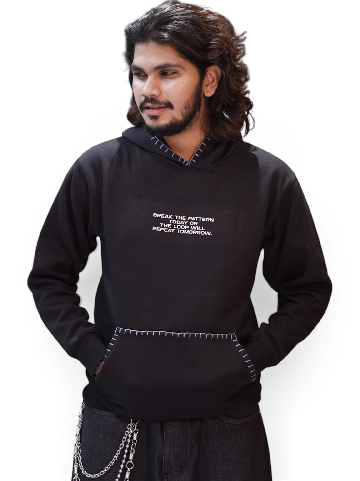 MIDNIGHT BLACK HOODIE