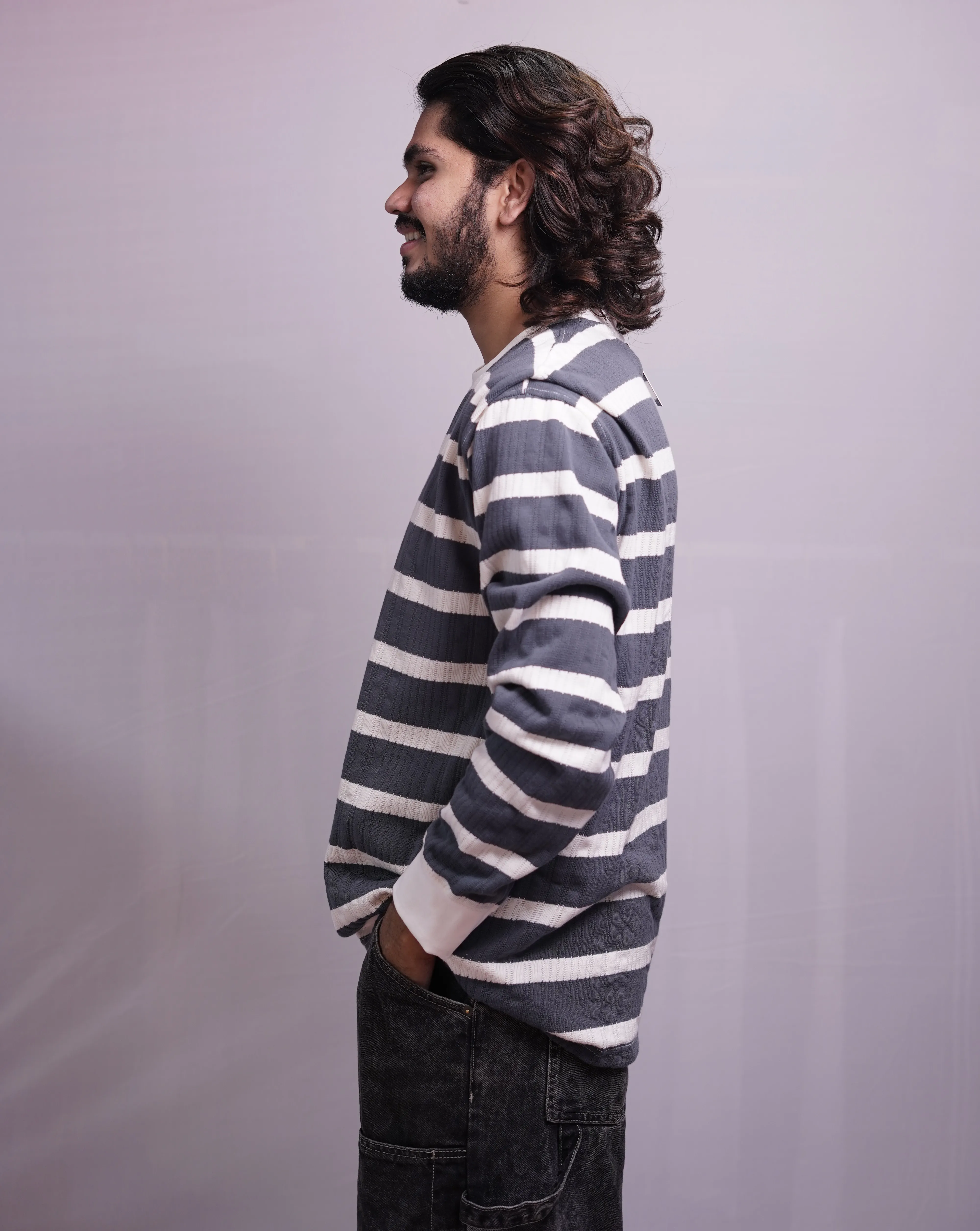 CHARCOAL GREY FULLSLEEVE TEES, photo 2 of 5