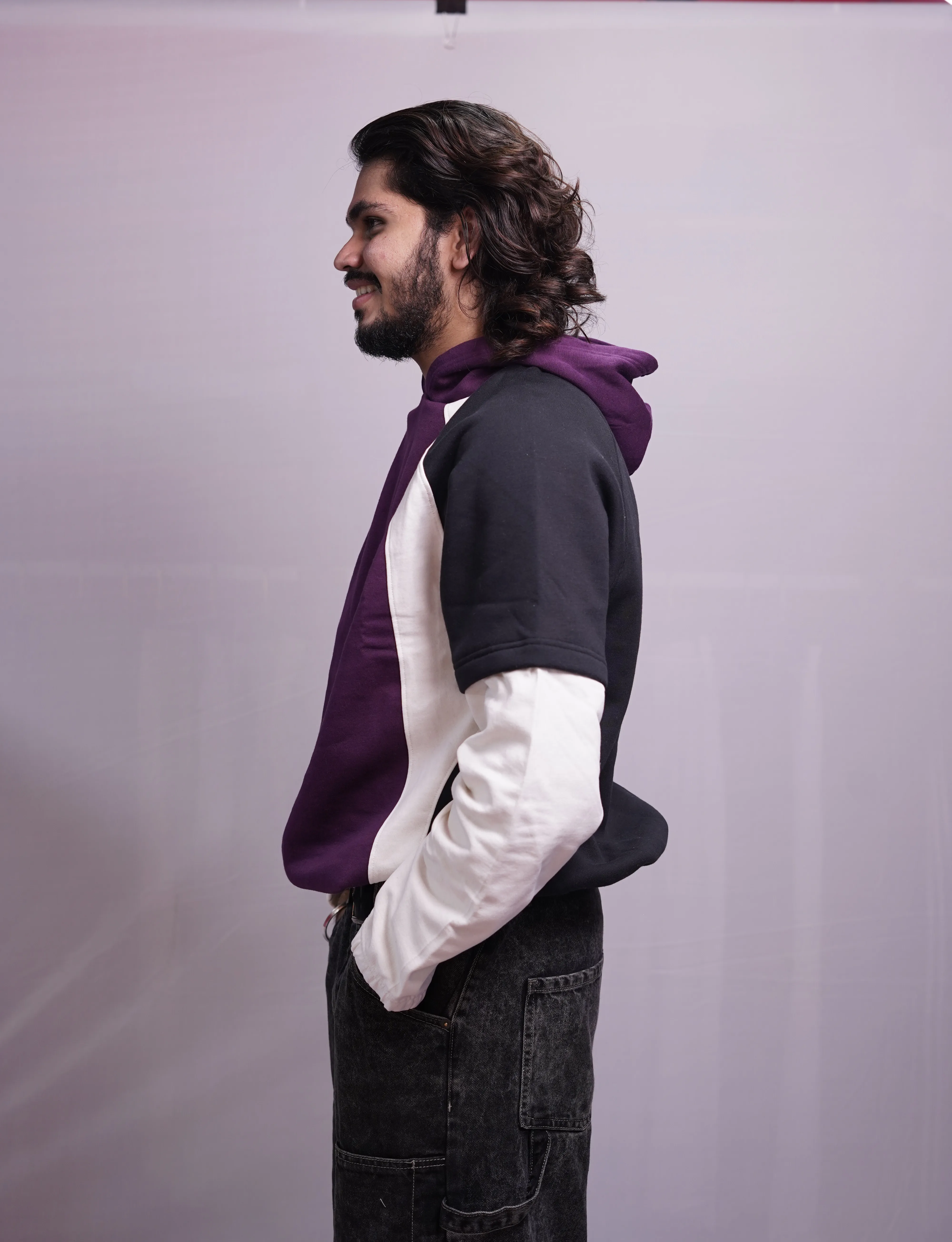 VIOLET DOCTORSLEEVE HOODIE, photo 2 of 3