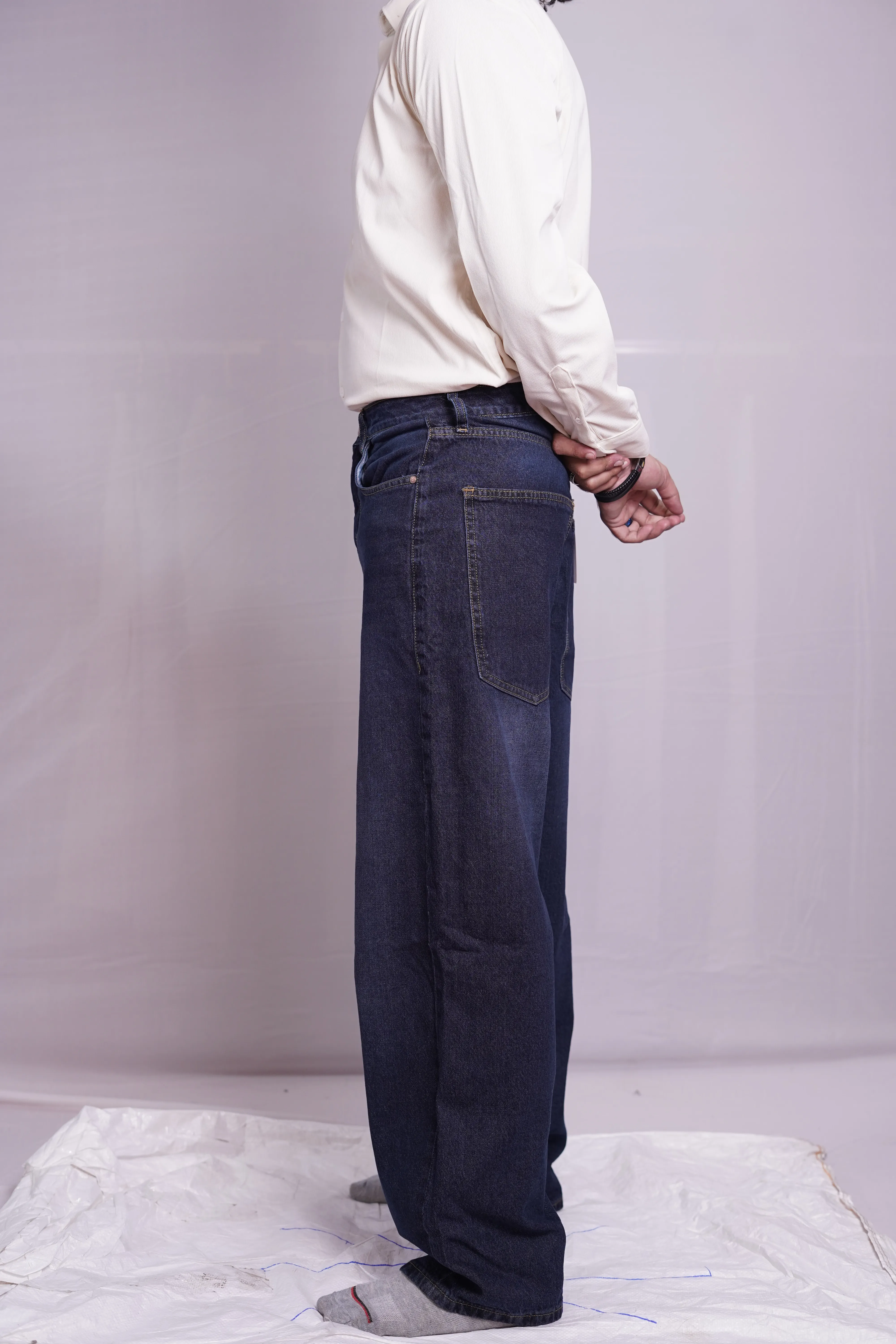 MIDNIGHT BLUE BAGGY DENIM PANT, photo 3 of 4
