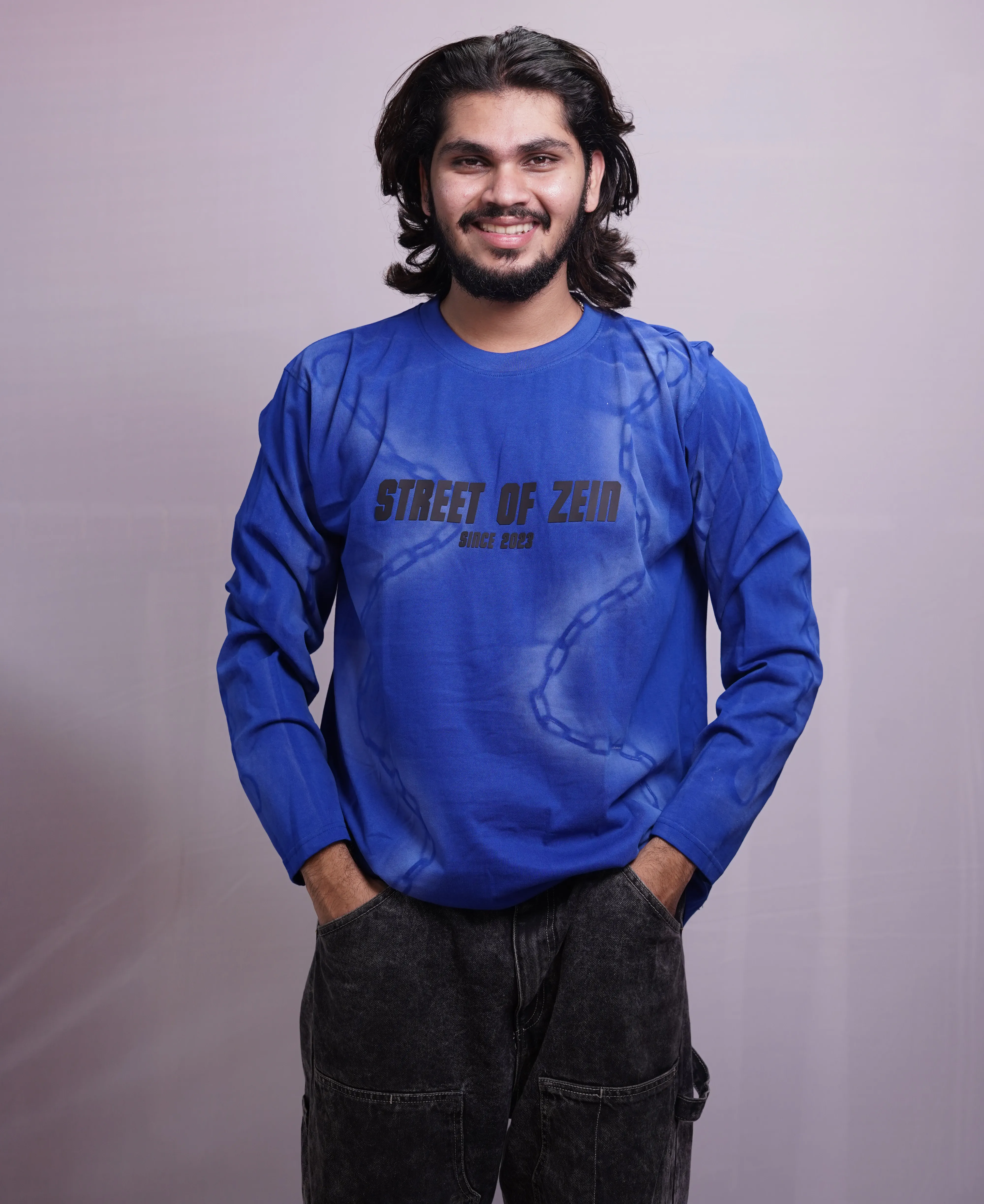 BLUE CHAIN WASH FULLSLEEVE TEES, photo 2 of 4