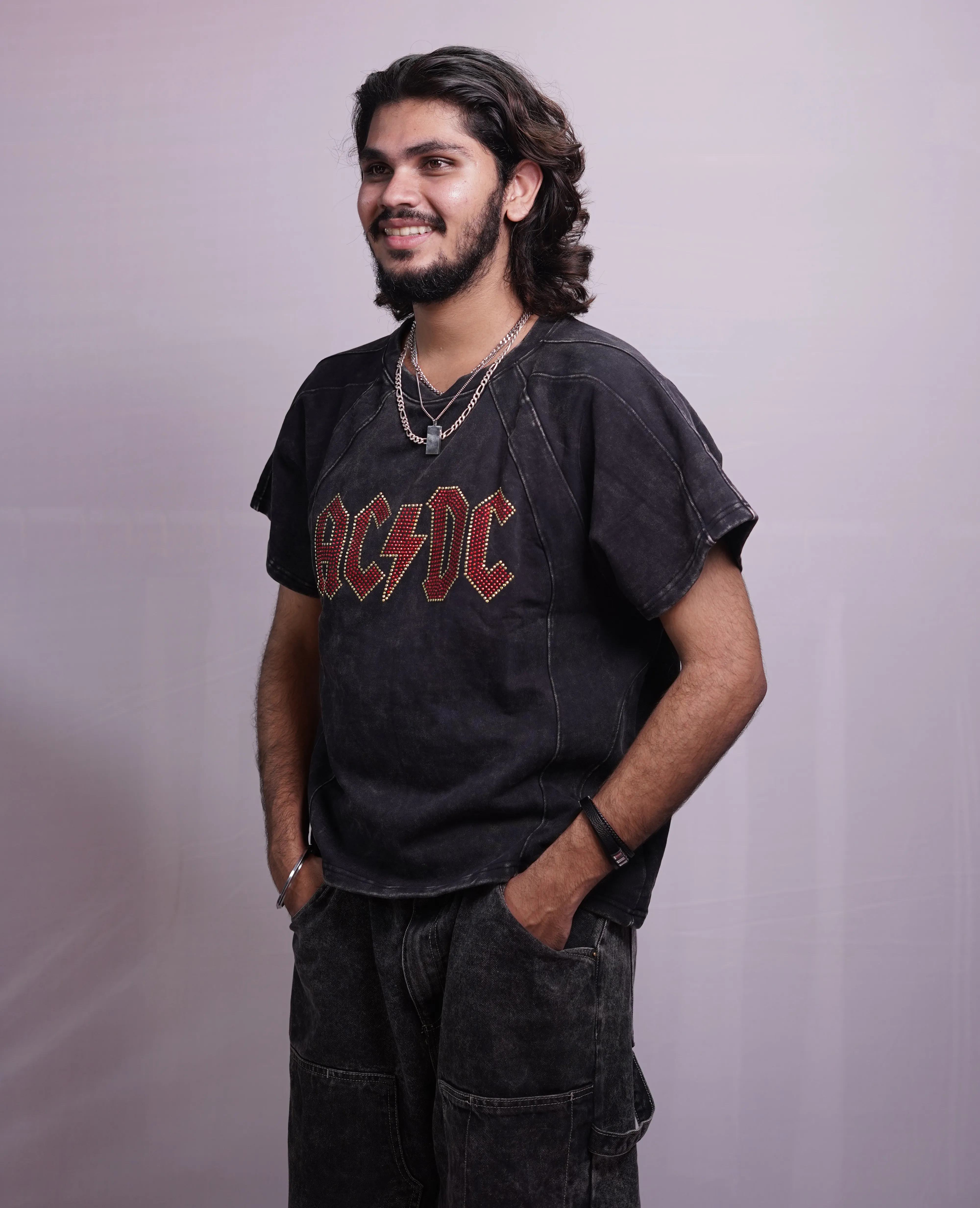 ACDC ACID WASHED TSHIRT
