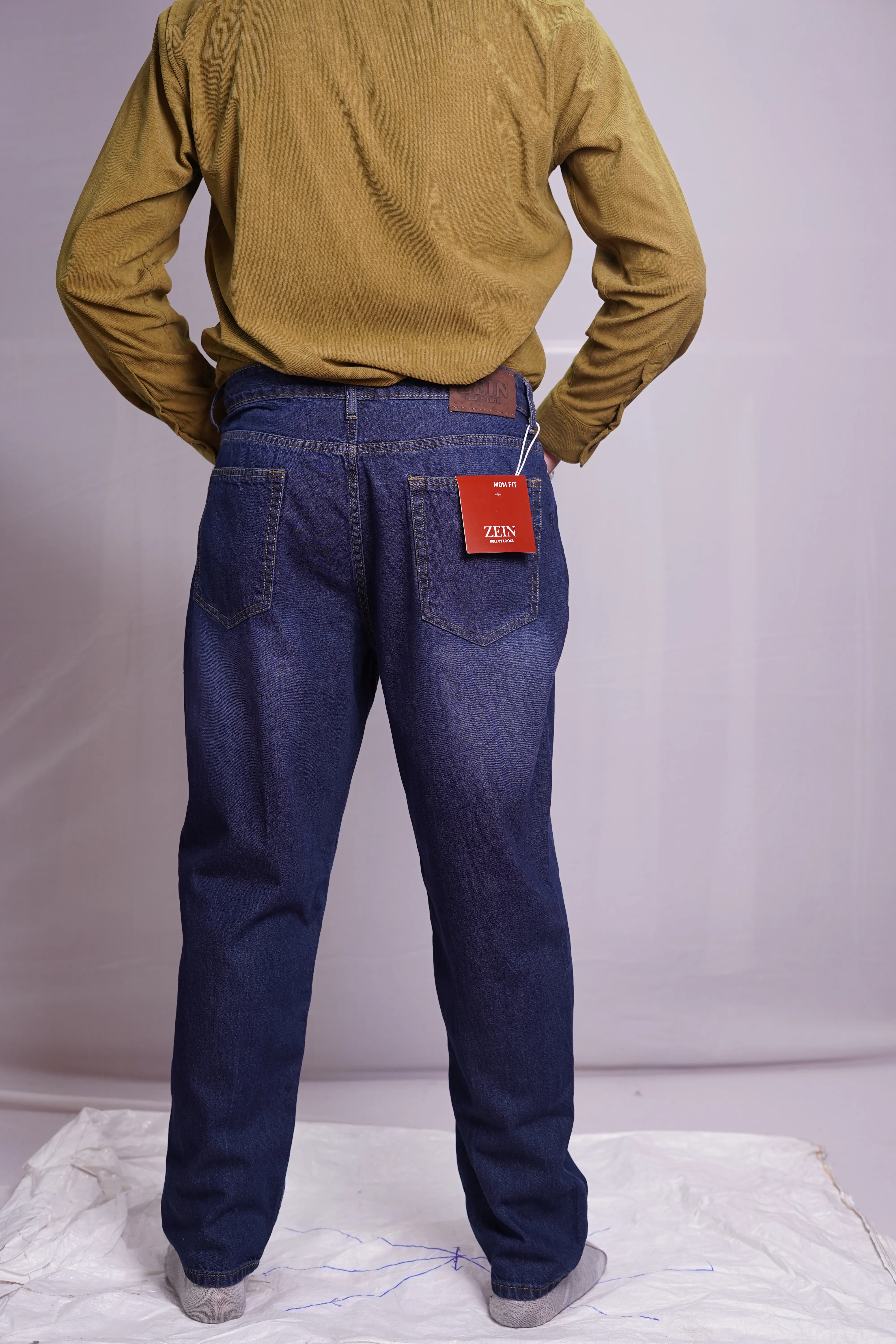INDIGO BLUE MOMFIT DENIM PANT, photo 4 of 4