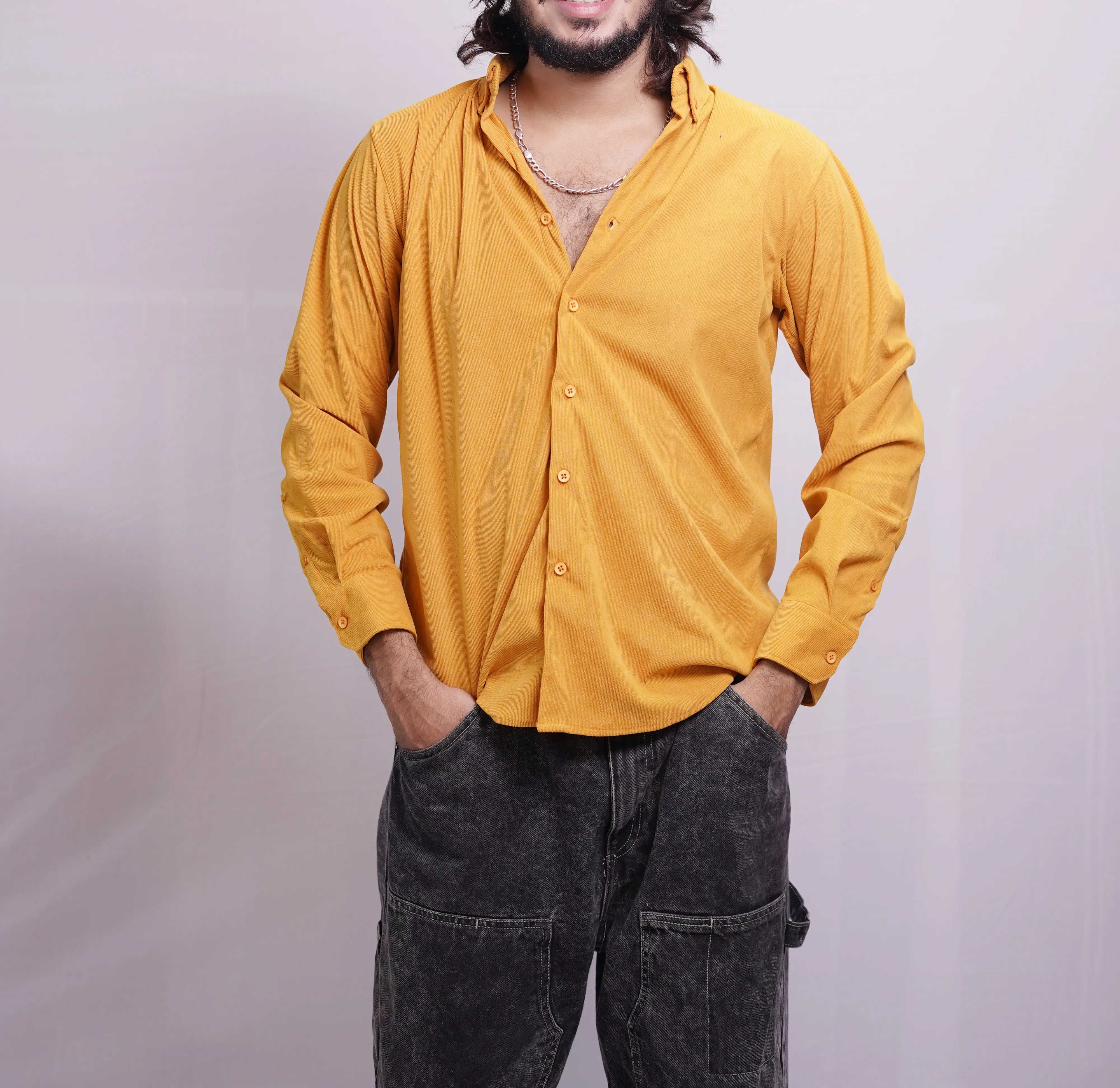 CODROY MUSTARD  YELLOW SHIRT, photo 2 of 2