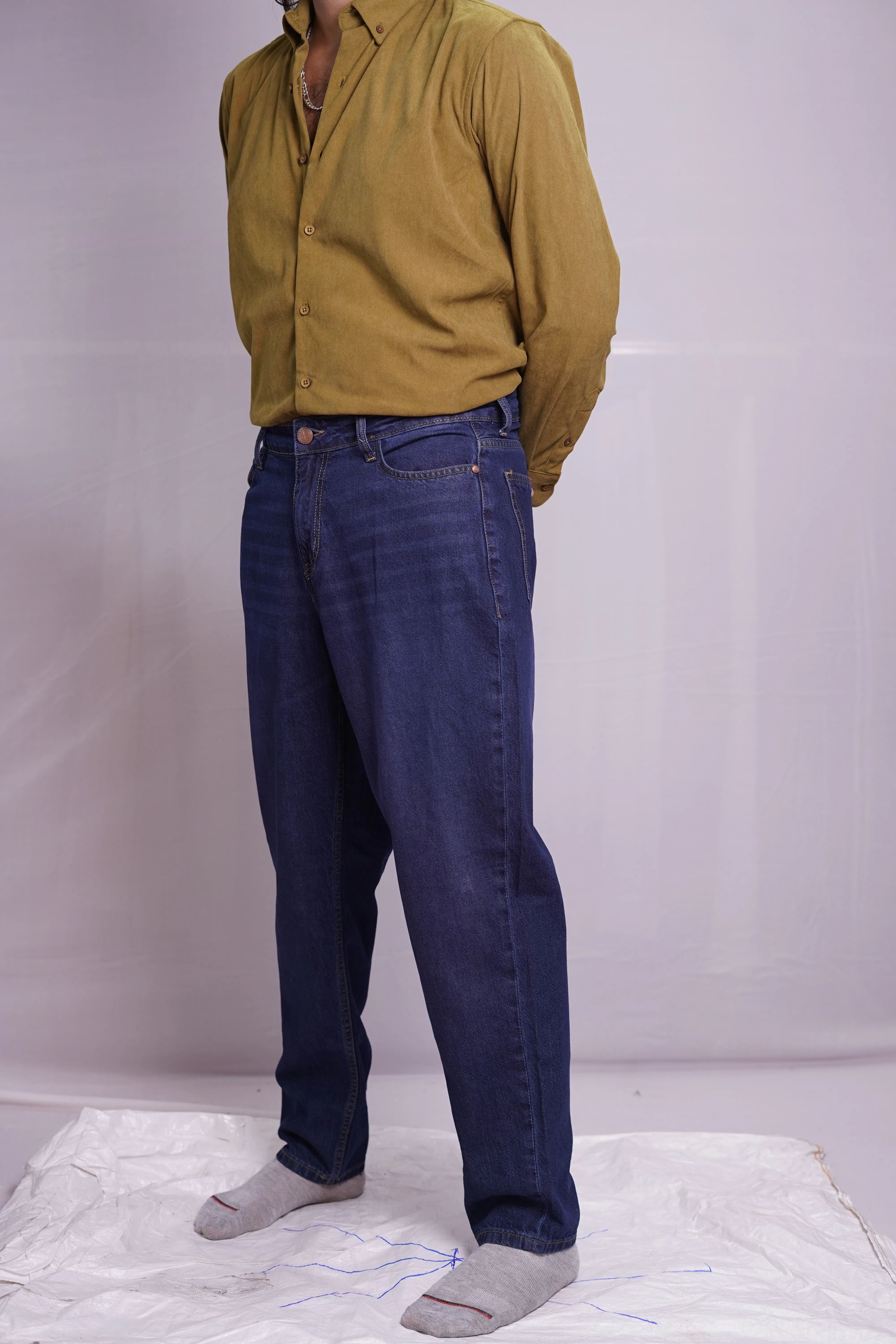 INDIGO BLUE MOMFIT DENIM PANT, photo 1 of 4