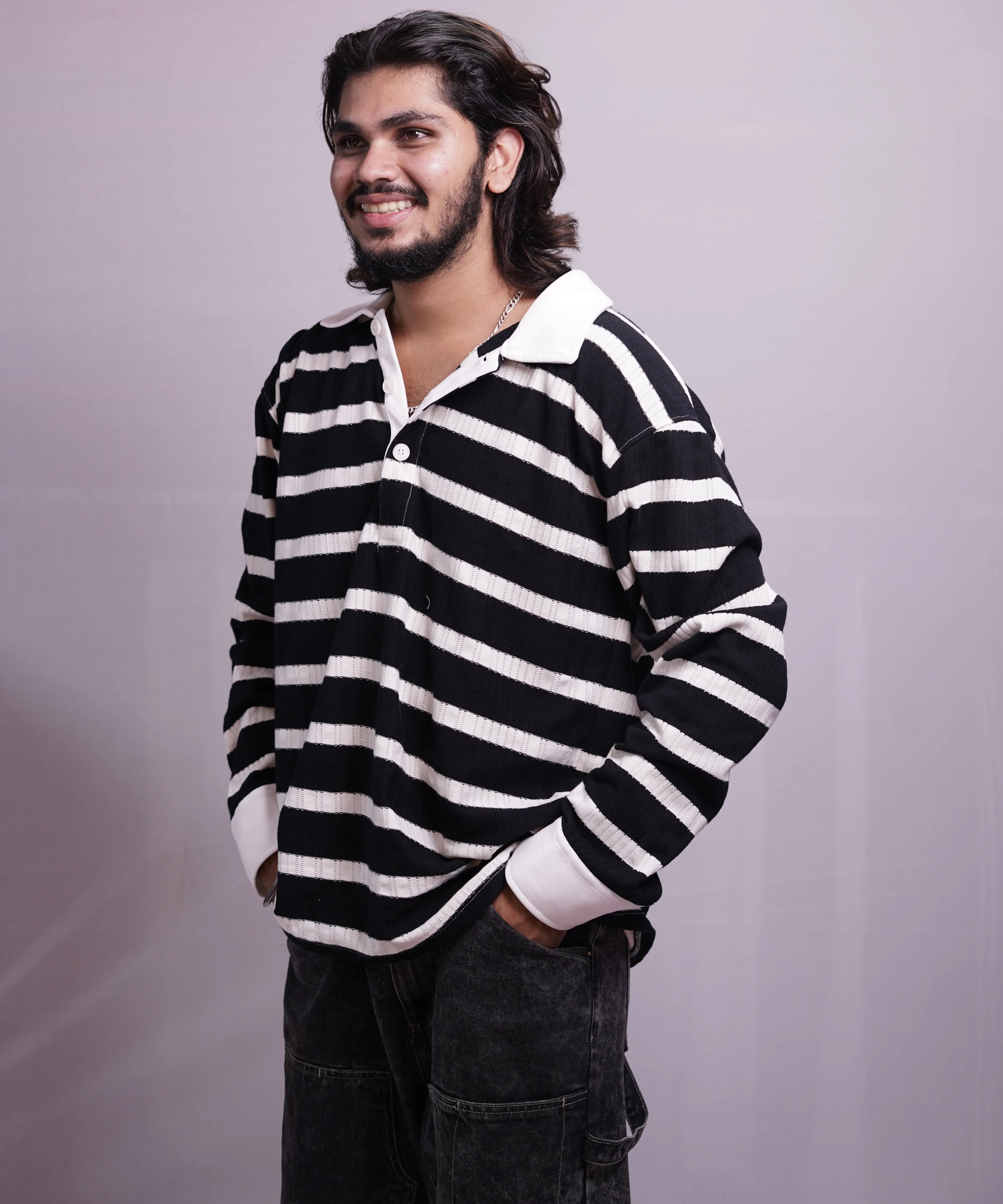 JET BLACK COLLAR FULLSLEEVE TEES, photo 2 of 4