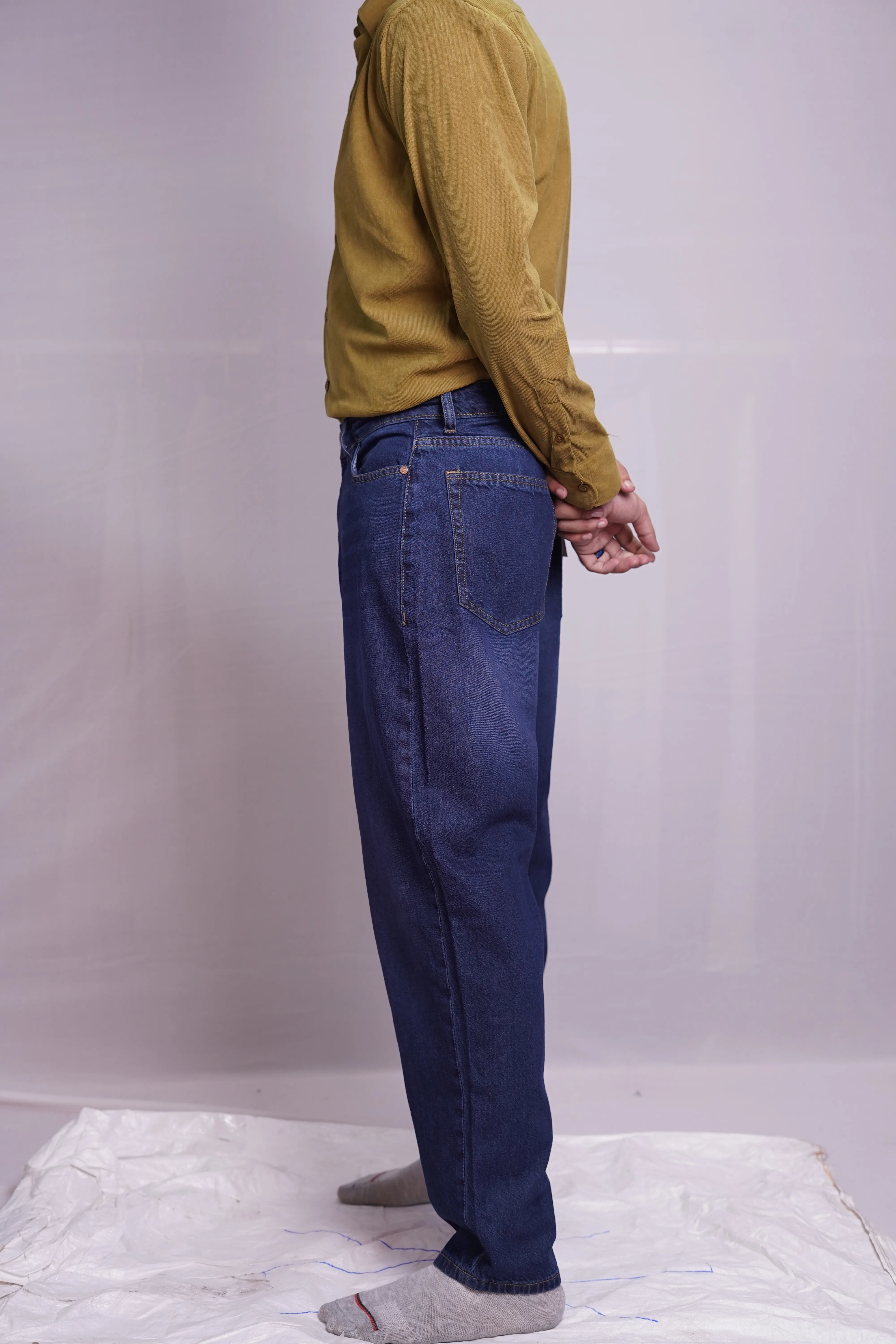 INDIGO BLUE MOMFIT DENIM PANT, photo 3 of 4