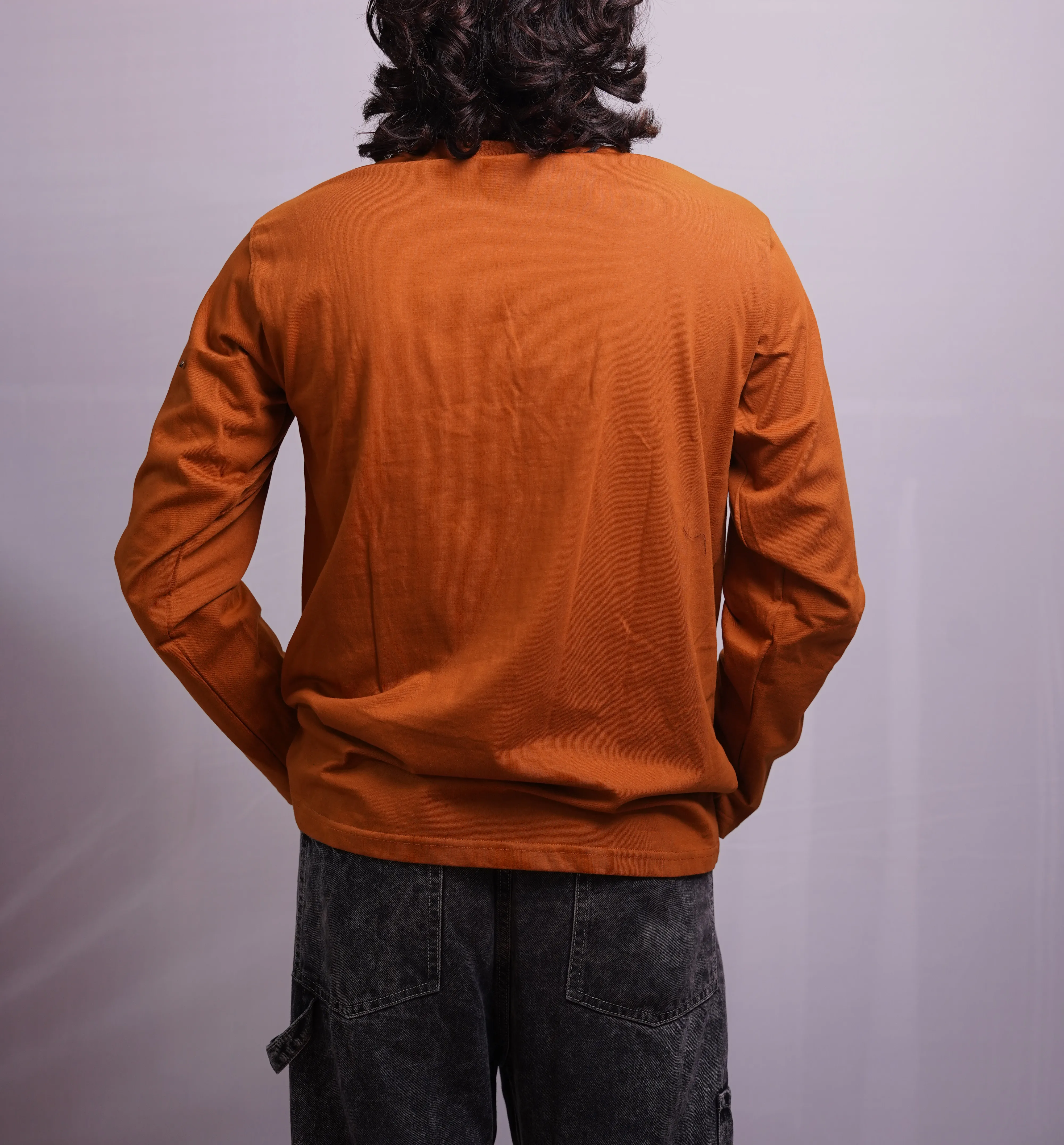 RUST ORANGE FLOK FULLSLEEVE, photo 4 of 4