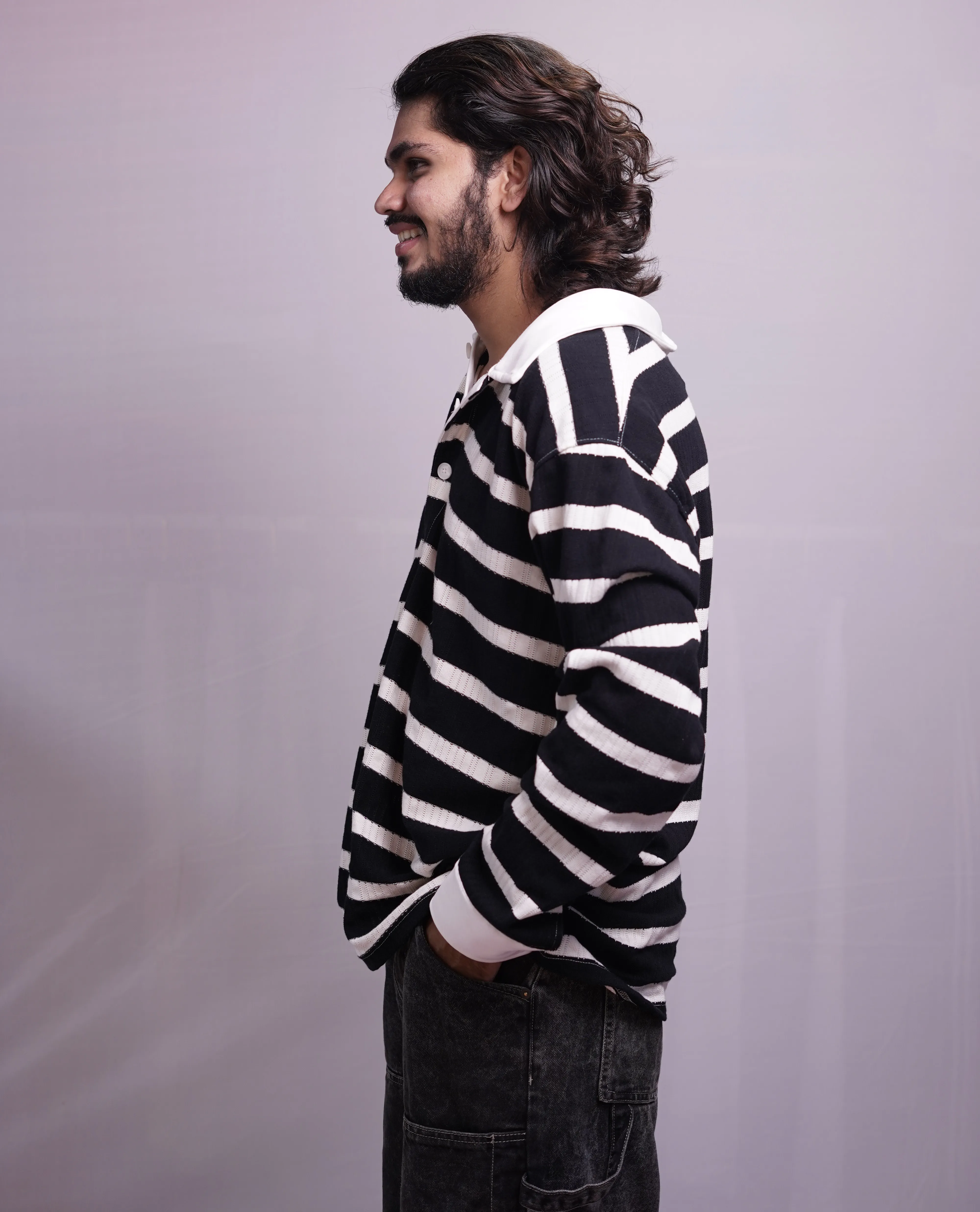 JET BLACK COLLAR FULLSLEEVE TEES, photo 3 of 4