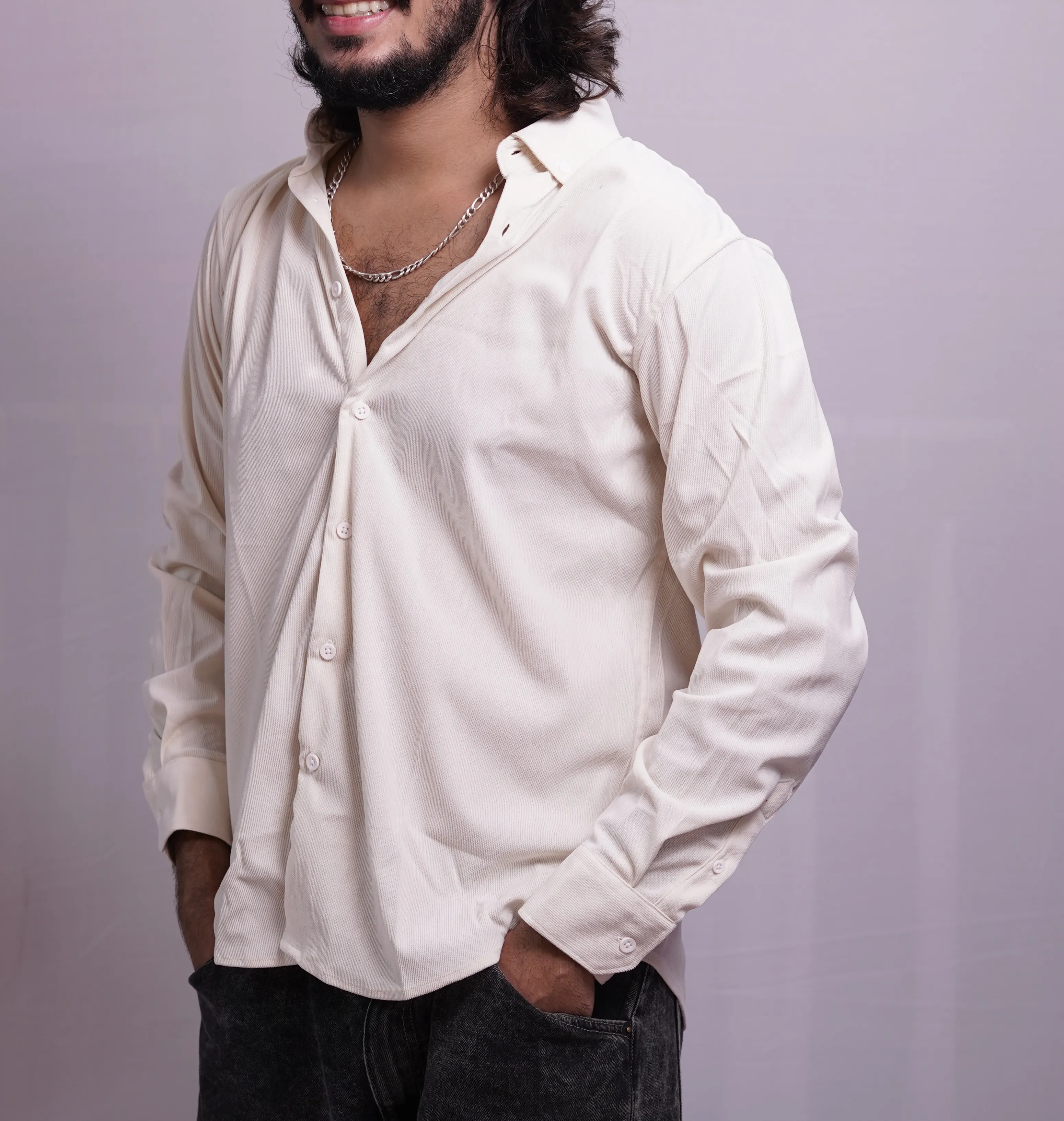 WHITE CODROY SHIRT, photo 4 of 4